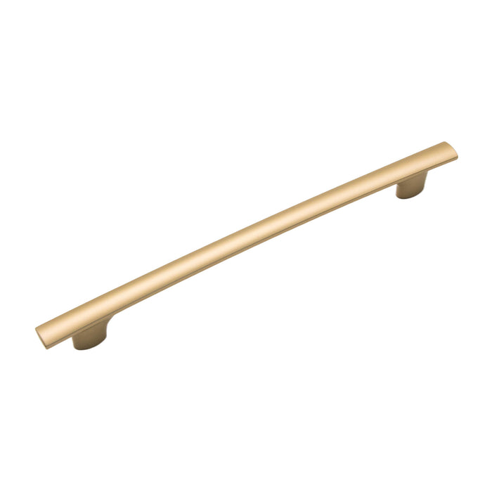 Hickory Hardware R080352BBX Swell Collection Pull 7-9/16 Inch (192mm) Center to Center Brushed Golden Brass Finish