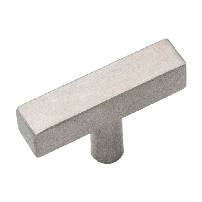 Hickory Hardware R080548SNX-10G Quad Collection T-Knob 2-1/16 Inch (52mm) x 1/2 Inch (13mm) Satin Nickel Finish (10 Pack)