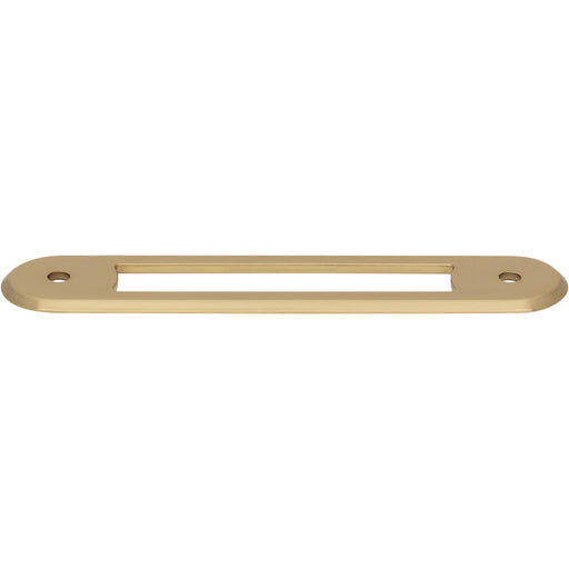 Top Knobs TK3352HB Brockwell 3 3/4" Center to Center Pull Backplate Honey Bronze - KnobDepot
