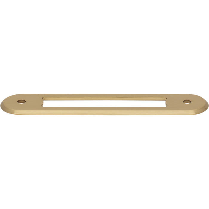 Top Knobs TK3352HB Brockwell 3 3/4" Center to Center Pull Backplate Honey Bronze - KnobDepot