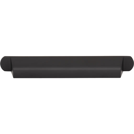 Top Knobs TK3363BLK Cressing 6 5/16" Center to Center Cup/Bin Pull Flat Black - KnobDepot