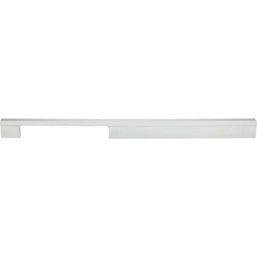 Atlas Homewares A886-MC Off Center 12 5/8in (321mm) Center to Center Bar Pull Matte Chrome - KnobDepot