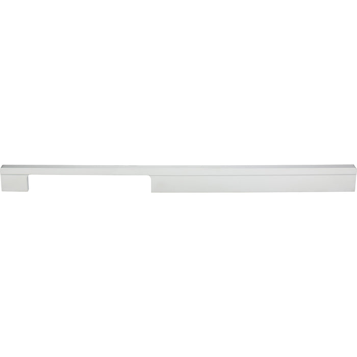 Atlas Homewares A886-MC Off Center 12 5/8in (321mm) Center to Center Bar Pull Matte Chrome - KnobDepot