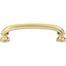 Atlas Homewares 437-FG Shelley 3 3/4in (95mm) Center to Center Bar Pull French Gold - KnobDepot