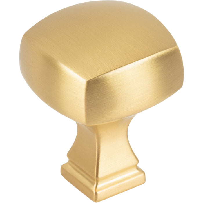 Jeffrey Alexander 278BG Audrey 1-1/8" Diameter Square Knob Brushed Gold