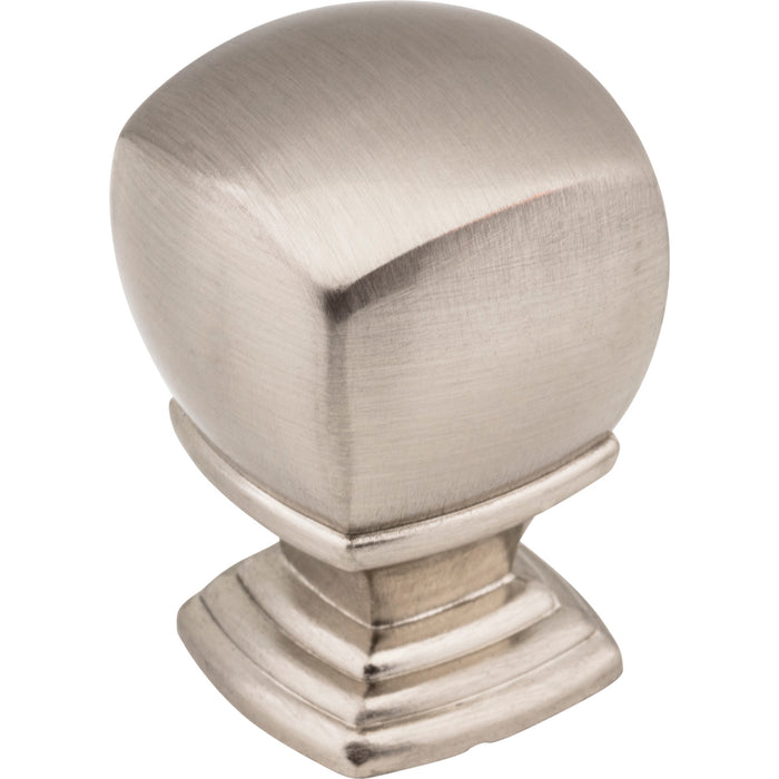 Jeffrey Alexander 188L-SN Katharine Katharine 1" (25mm) Length Square Knob Satin Nickel