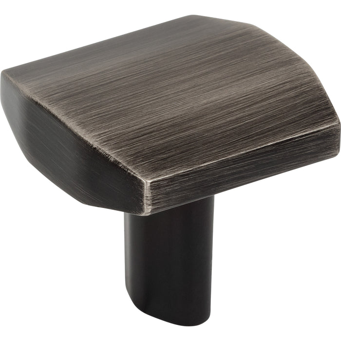 Elements 641BNBDL William 1-1/4" Length Square Knob Brushed Pewter