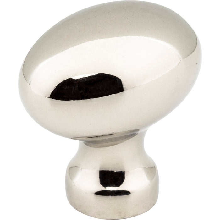 Jeffrey Alexander 3990-NI Bordeaux Bordeaux 1-3/16" (30mm) Length Oval Knob Polished Nickel