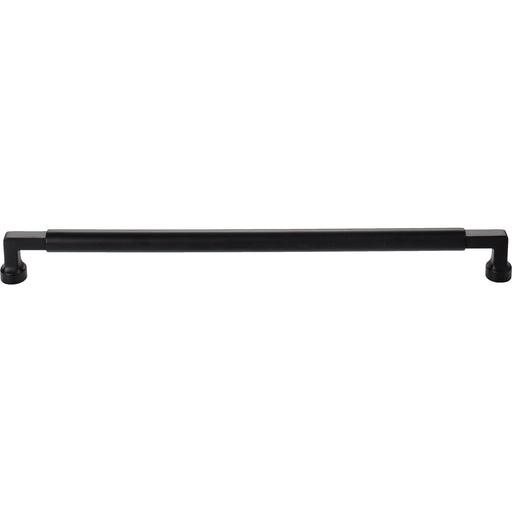 Top Knobs TK3096BLK Cumberland 12" Center to Center Bar Pull Flat Black - KnobDepot