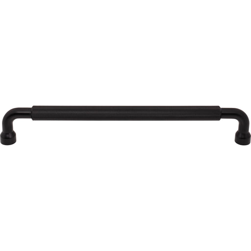 Top Knobs TK3268BLK Garrison 12" Center to Center Bar Pull Flat Black - KnobDepot