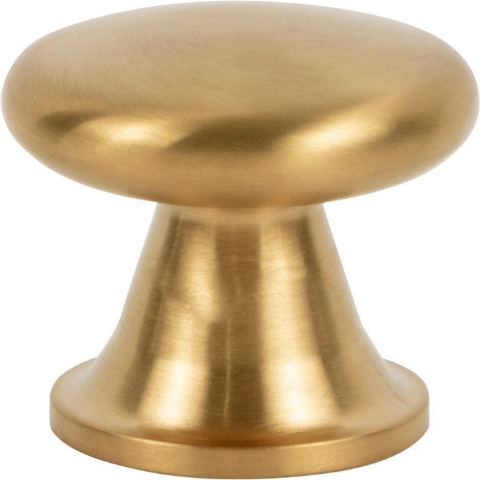 Atlas Homewares A969-MG Stainless Burbank 1 1/8in (29mm) Length Mushroom Knob Matte Gold - KnobDepot