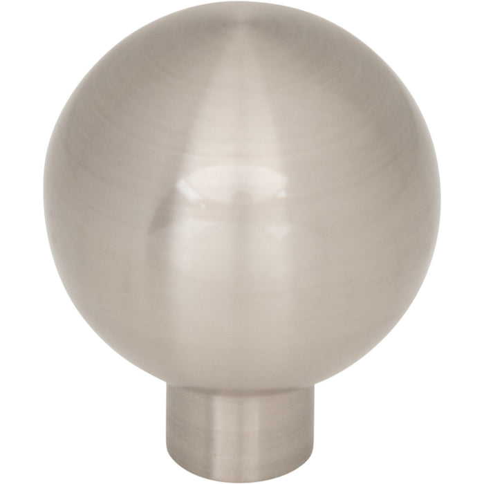 Top Knobs TK3340BSN Brockwell 1 1/8" Diameter Round Knob Brushed Satin Nickel - KnobDepot