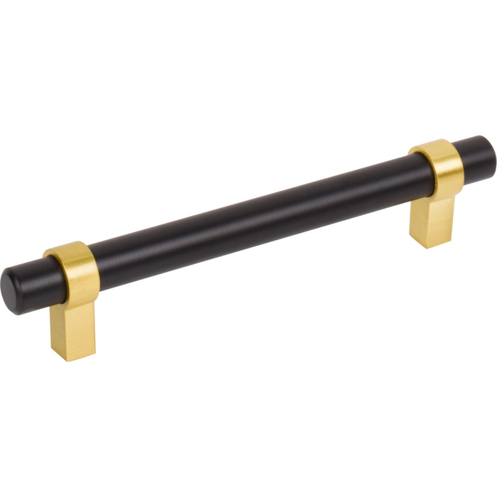 Jeffrey Alexander 5128MBBG Key Grande 128 mm Center-to-Center Bar Pull Matte Black w/Brushed Gold