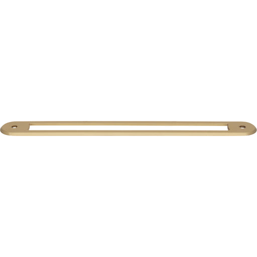 Top Knobs TK3355HB Brockwell 7 9/16" Center to Center Pull Backplate Honey Bronze - KnobDepot