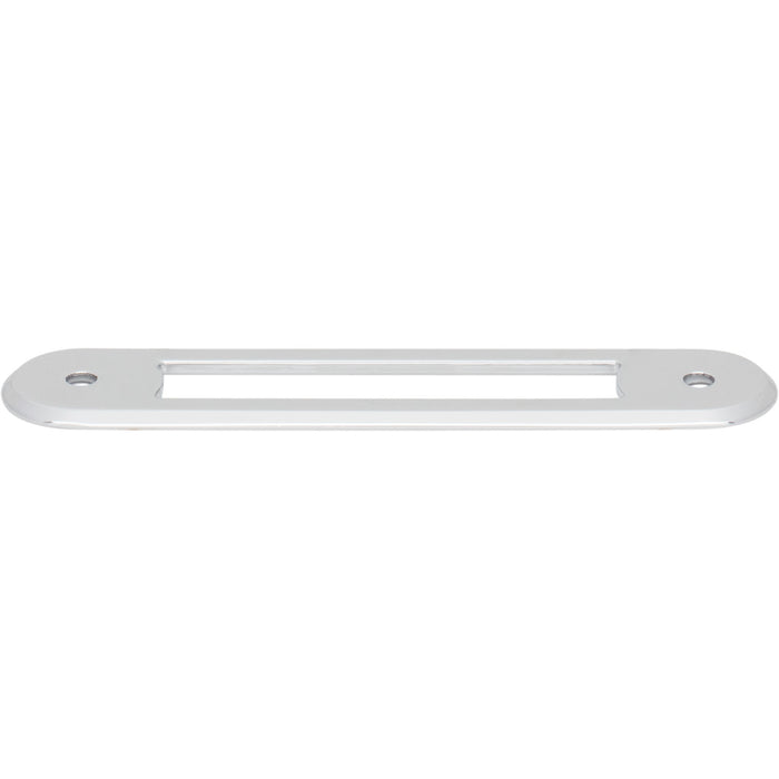 Top Knobs TK3352PC Brockwell 3 3/4" Center to Center Pull Backplate Polished Chrome - KnobDepot