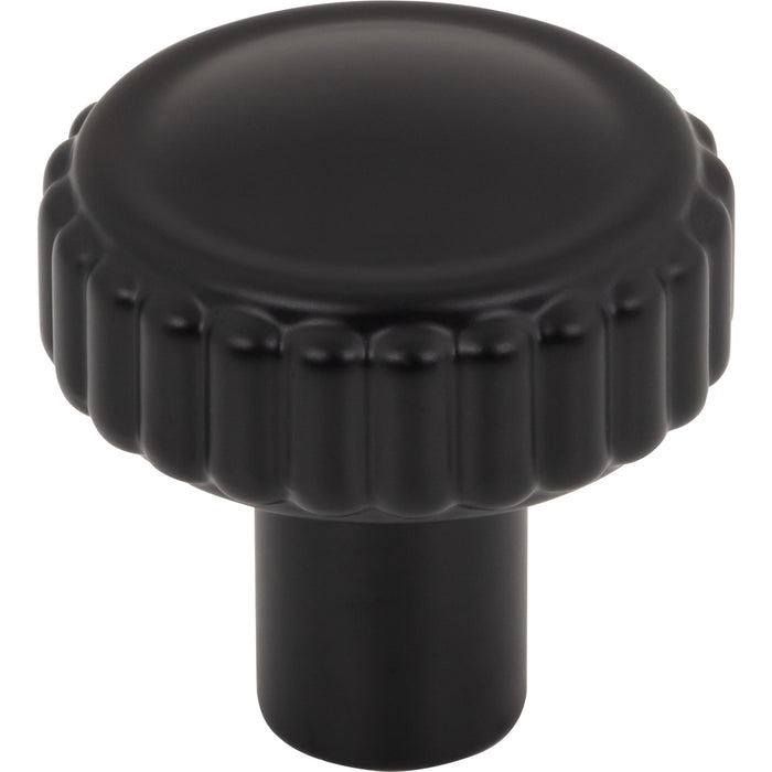 Top Knobs TK3180BLK Holden 1 1/4" Length Mushroom Knob Flat Black - KnobDepot