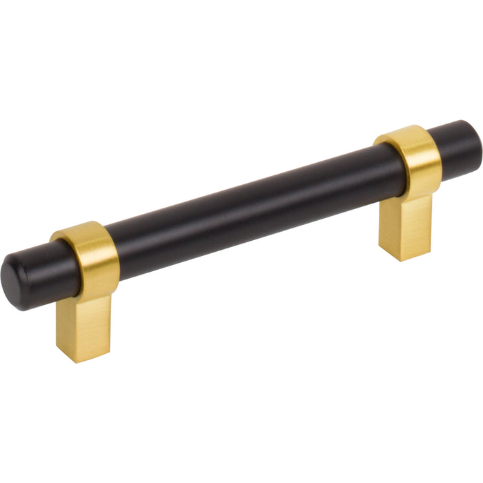 Jeffrey Alexander 596MBBG Key Grande 96 mm Center-to-Center Bar Pull Matte Black w/Brushed Gold