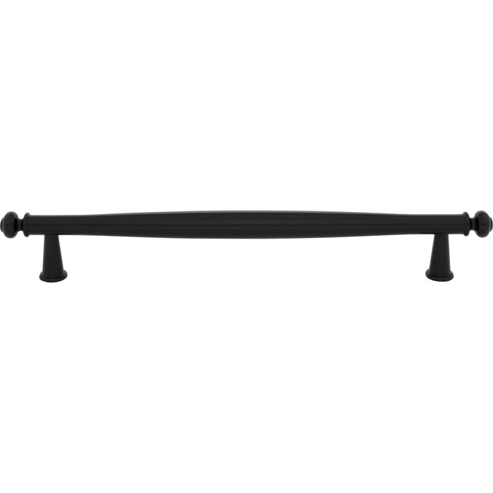 Top Knobs TK3197BLK Coddington 12" Center to Center Appliance Pull Flat Black - KnobDepot
