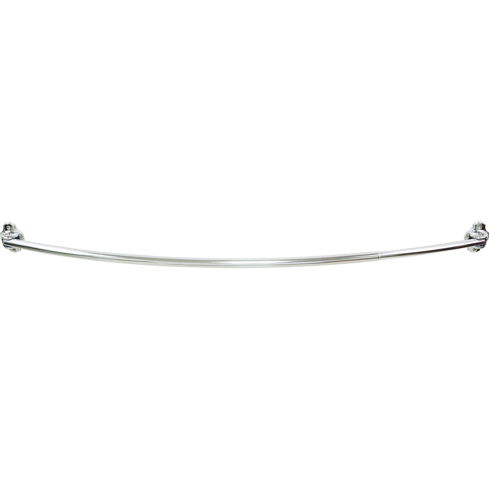 Elements SR02-PC-R  56" (1422mm)-72" (1829mm) Polished Chrome Adjustable Curved Shower Curtain Rod - Retail Packaged Polished Chrome