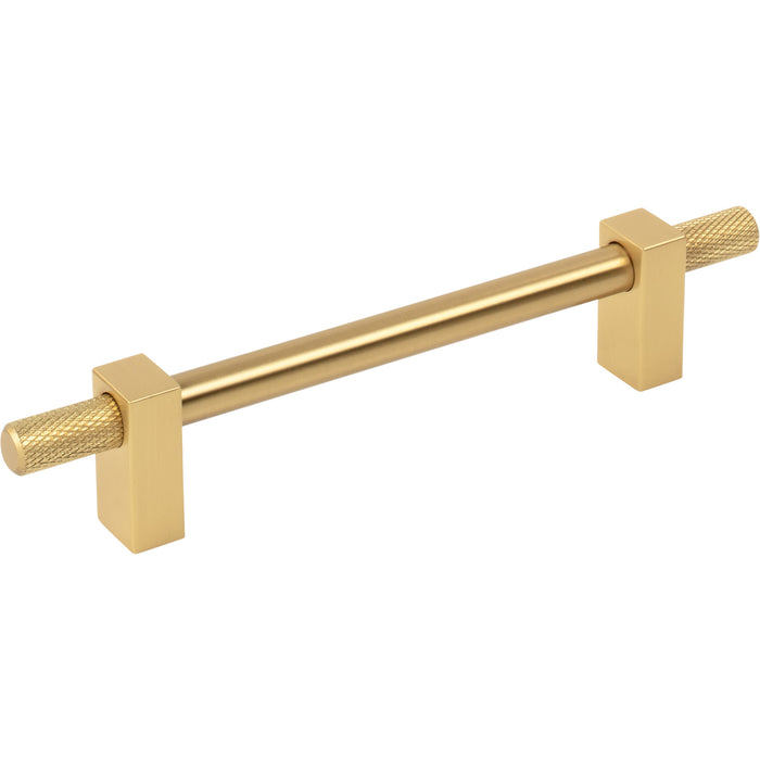 Jeffrey Alexander 698-128BG Larkin 4 Knurled Ends 128 mm Center-to-Center Bar Pull Brushed Gold