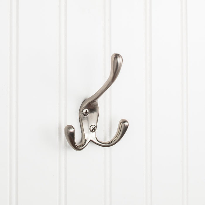 Elements YT40-400SN Wall Triple Hook Satin Nickel