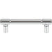 Top Knobs TK3112PC Clarence 3 3/4" Center to Center Bar Pull Polished Chrome - KnobDepot