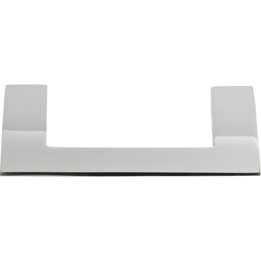 Atlas Homewares A904-CH Angled Drop 3in (76mm) Center to Center Bar Pull Polished Chrome - KnobDepot