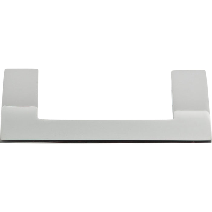 Atlas Homewares A904-CH Angled Drop 3in (76mm) Center to Center Bar Pull Polished Chrome - KnobDepot