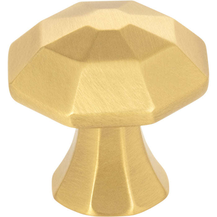 Jeffrey Alexander 678BG Wheeler 1-1/4" Length Geometric Knob Brushed Gold
