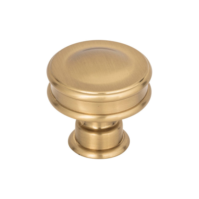 Atlas Homewares A100-WB Oskar 1 1/4in Diameter Round Knob Warm Brass