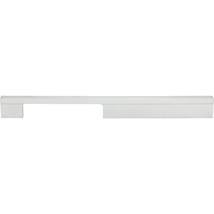 Atlas Homewares A885-MC Off Center 8 13/16in (224mm) Center to Center Bar Pull Matte Chrome - KnobDepot