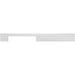 Atlas Homewares A885-MC Off Center 8 13/16in (224mm) Center to Center Bar Pull Matte Chrome - KnobDepot