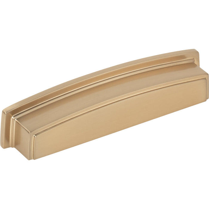 Jeffrey Alexander 141-128SBZ Renzo 128 mm Center-to-Center Cup/Bin Pull Satin Bronze
