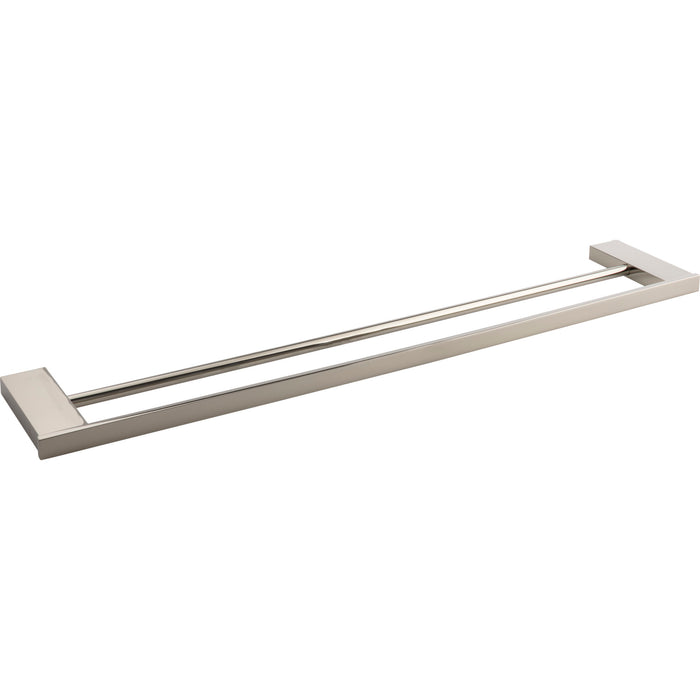 Atlas Homewares PADTB600-PN Parker Double 23 1/2in Wall Mounted Towel Bar Polished Nickel