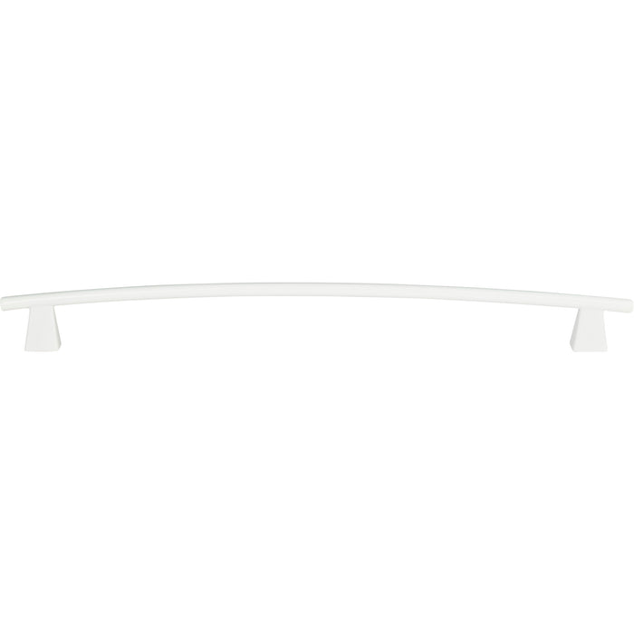 Atlas Homewares 336-WG Fulcrum 11 5/16in (287mm) Center to Center Arch Pull High White Gloss - KnobDepot