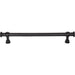 Top Knobs TK3127BLK Ormonde 12" Center to Center Appliance Pull Flat Black - KnobDepot