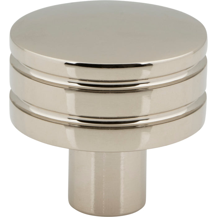 Atlas Homewares A950-PN Griffith 1 1/4in Diameter Round Knob Polished Nickel