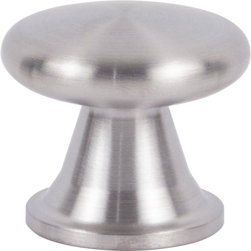 Atlas Homewares A969-SS Stainless Burbank 1 1/8in (29mm) Length Mushroom Knob Brushed Stainless Steel - KnobDepot