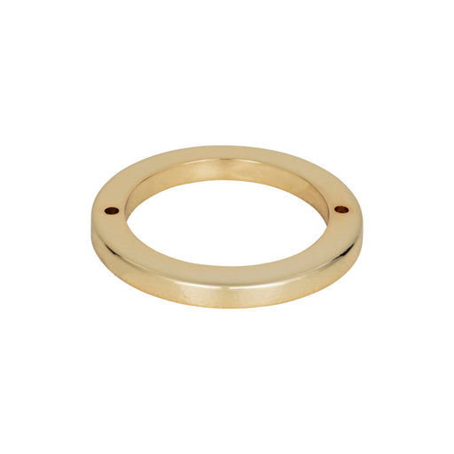 Atlas Homewares 390-FG Tableau Round 2 1/2in (64mm) Center to Center Pull Backplate French Gold - KnobDepot
