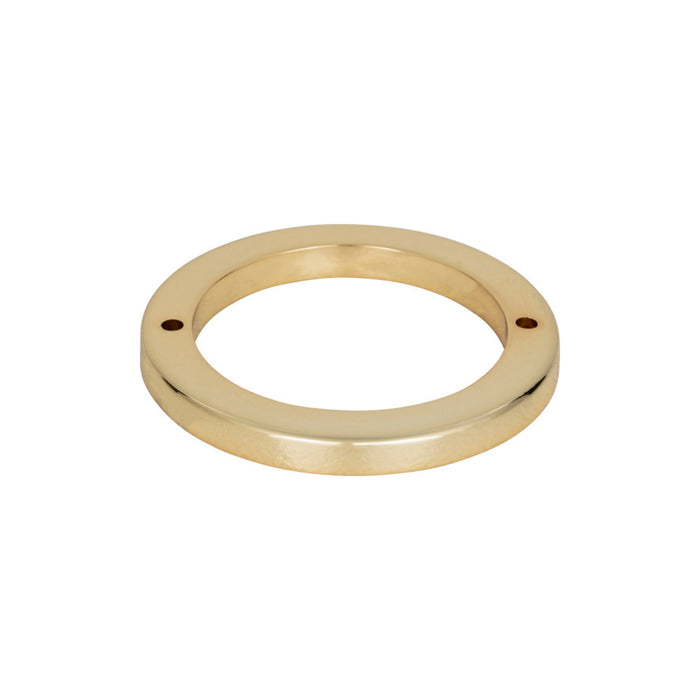 Atlas Homewares 390-FG Tableau Round 2 1/2in (64mm) Center to Center Pull Backplate French Gold - KnobDepot