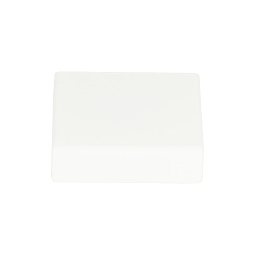 Atlas Homewares A833-WG Thin Square 1 1/4in (32mm) Length Square Knob High White Gloss - KnobDepot