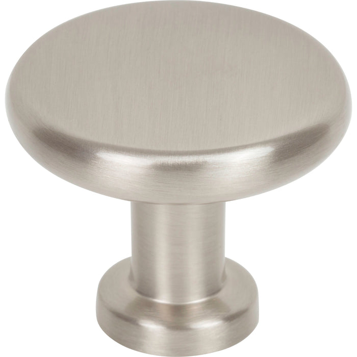 Jeffrey Alexander 410SN Weser Weser 1-3/8" (35mm) Diameter Mushroom Knob Satin Nickel