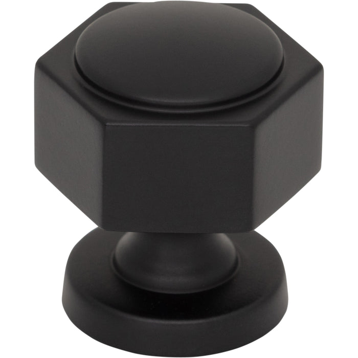 Top Knobs TK3320BLK Stanmore 1 1/4" Length Geometric Knob Flat Black - KnobDepot