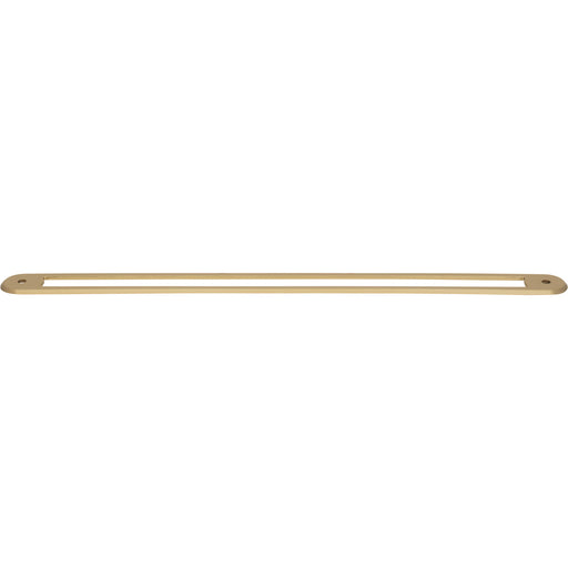 Top Knobs TK3357HB Brockwell 12" Center to Center Pull Backplate Honey Bronze - KnobDepot