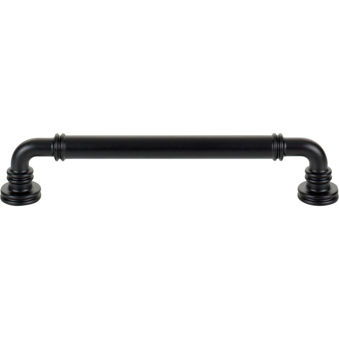 Top Knobs TK3143BLK Cranford 6 5/16" Center to Center Bar Pull Flat Black - KnobDepot