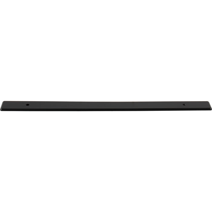 Top Knobs TK3285BLK Radcliffe 8 13/16" Center to Center Pull Backplate Flat Black - KnobDepot