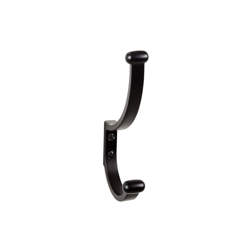 Top Knobs TK1066BLK Hillmont 6 1/8" Wall Hooks Flat Black - KnobDepot