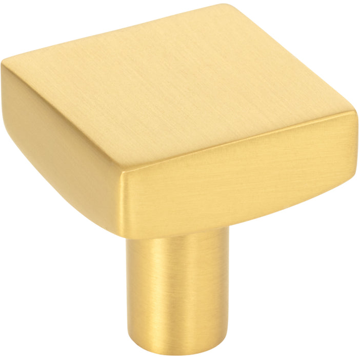 Jeffrey Alexander 845BG Dominique 1-1/8" Length Square Knob Brushed Gold