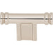 Top Knobs TK3380PN Newburn 2 1/4" Length Bar Knob Polished Nickel - KnobDepot