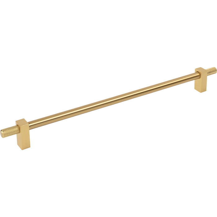 Jeffrey Alexander 698-305BG Larkin 4 Knurled Ends 305 mm Center-to-Center Bar Pull Brushed Gold